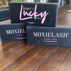 New Never Worn, Set of 3 Magnetic Lashes 2 from Moxielash, 1 from Glamnetic